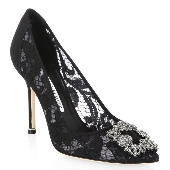 Manolo Blahnik Shoes - Hangisi lace black 37